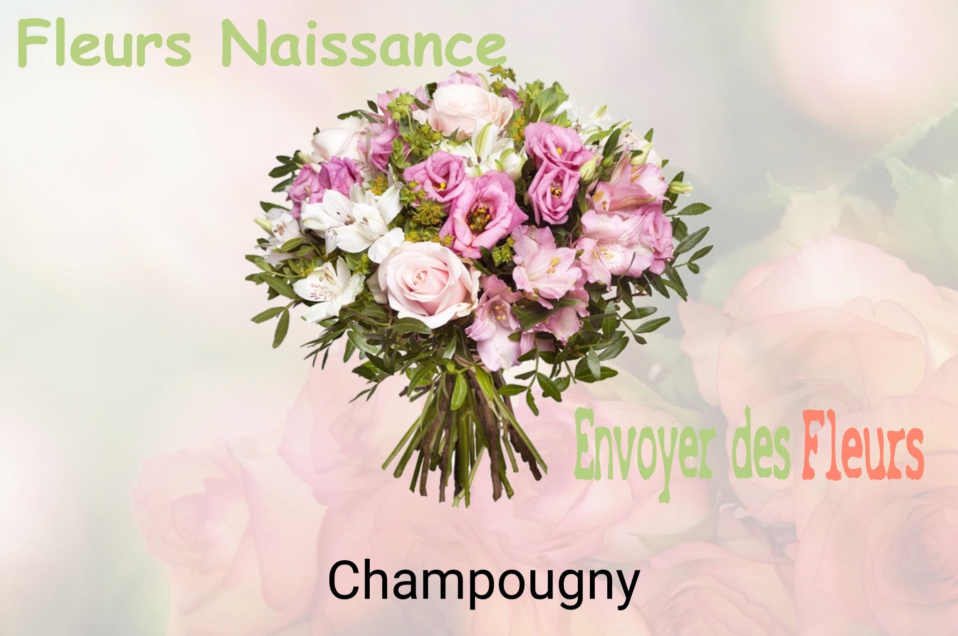 Bouquet de fleurs de naissance livré à Champougny